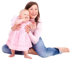 Mother Daughter Happiness PNG Image