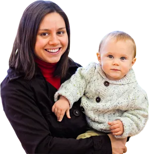 Motherand Child Smiling PNG Image