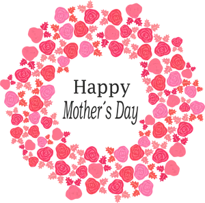 Mothers Day Floral Greeting PNG Image