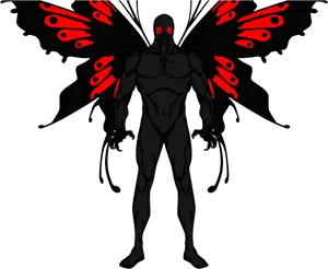 Mothman Interpretation Artwork PNG Image