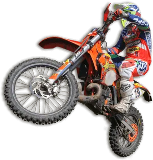 Motocross Rider In Action.png PNG Image