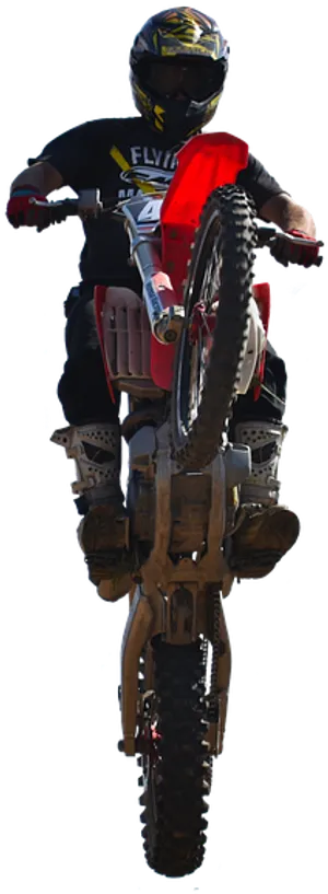 Motocross Rider Midair Stunt.png PNG Image