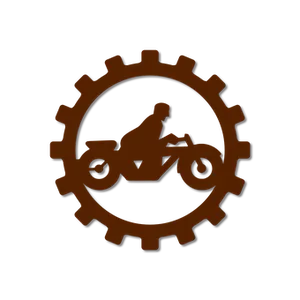 Motorbike Gear Silhouette PNG Image