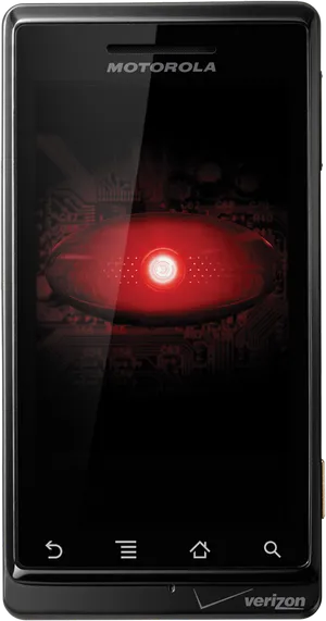 Motorola Android Phone Red Eye Wallpaper PNG Image