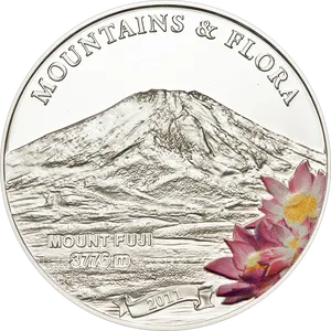 Mount Fuji Collectible Coin2011 PNG Image