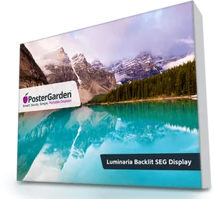 Mountain_ Lake_ Poster_ Display PNG Image