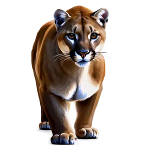 Mountain Lion Portrait Png 06262024 PNG Image