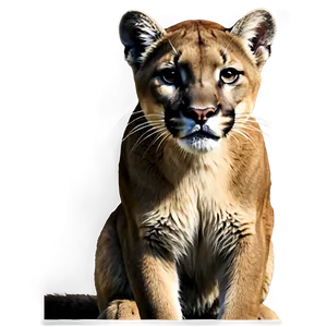 Mountain Lion Portrait Png Vox41 PNG Image