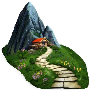 Mountain Pathway PNG Wba73
