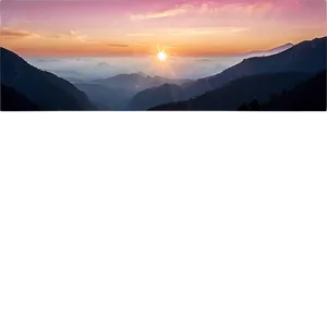Mountain Sunrise PNG Uwa