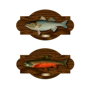 Mounted Fish Trophies PNG Image