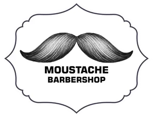 Moustache Barbershop Logo PNG Image