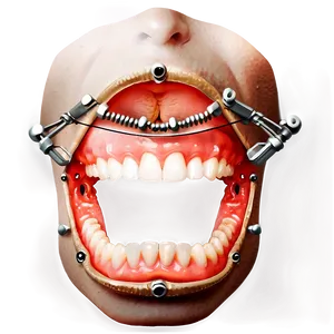 Mouth With Braces PNG Xwn PNG