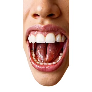 Mouth With Tongue Png Stl45 PNG Image