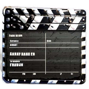 Movie Clapper Film Slate Png Yti PNG Image