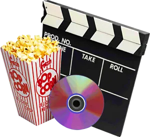 Movie Night Essentials Clipart PNG Image