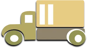 Moving Truck Cartoon Graphic PNG Image