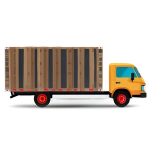 Moving Truck Flat Design Png Lig11 PNG Image