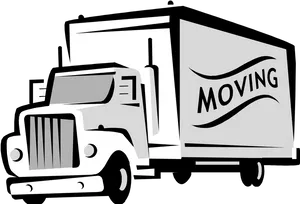 Moving Truck Graphic PNG Image