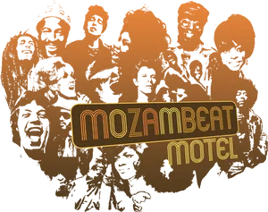 Mozambeat Motel Artistic Graphic PNG Image