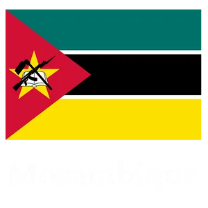 Mozambique Flag Graphic PNG Image