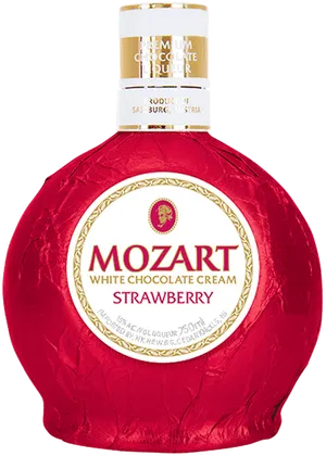 Mozart Strawberry Chocolate Liqueur Bottle PNG Image