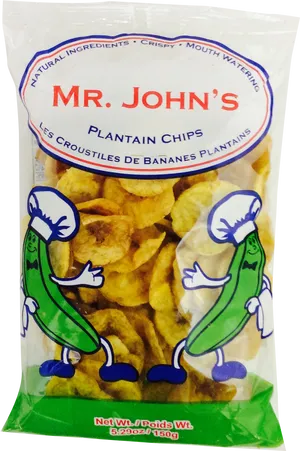 Mr Johns Plantain Chips Package PNG Image