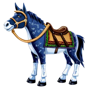 Mule With Saddle Png 5 PNG Image