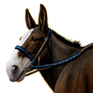 Mule With Saddle Png Mgm PNG Image