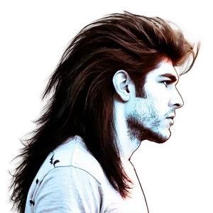 Mullet Hair Silhouette Png Pys PNG Image