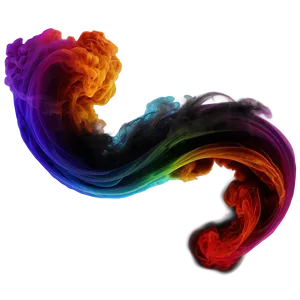 Multi-color Smoke Swirl Png 74 PNG Image