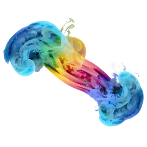 Multi-colored Smoke Swirl Png Phv PNG Image