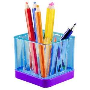 Multi-compartment Pencil Holder Png 06282024 PNG Image