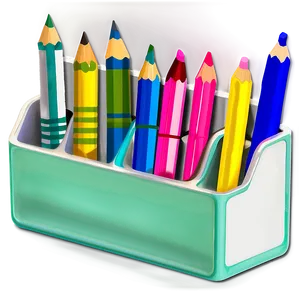 Multi-compartment Pencil Holder Png 3 PNG Image