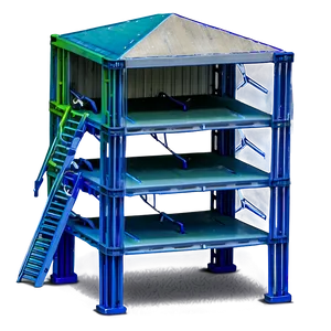 Multi-level Warehouse Structures Png 06122024 PNG Image