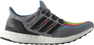 Multicolor Adidas Ultraboost Sneaker PNG Image