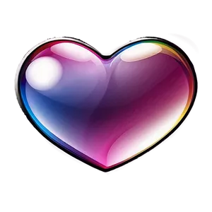 Multicolor Heart Shape Png Eqm75 PNG Image