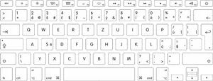 Multilingual Keyboard Layout PNG Image