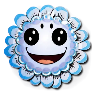 Murakami Flower With Faces Png Flg74 PNG Image