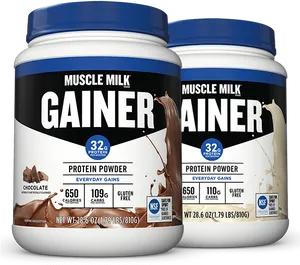 Muscle Milk Gainer Protein Powder Chocolate PNG Image