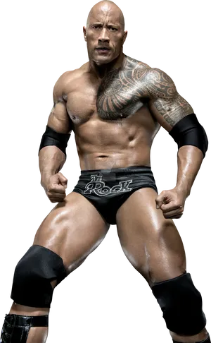 Muscled_ Wrestler_with_ Tattoo PNG