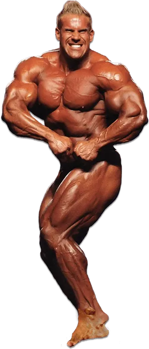 Muscular Bodybuilder Pose PNG Image