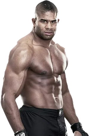 Muscular_ Bodybuilder_ Posing.png PNG Image