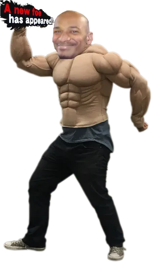 Muscular_ Cartoon_ Character_ Mashup.png PNG Image