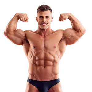 Muscular Man Flexing Png Keg13 PNG Image