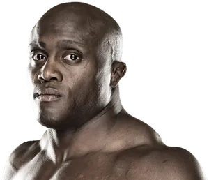 Muscular Man Portrait PNG Image