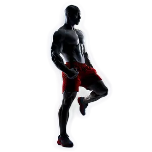 Muscular Man Silhouette Png Hrs PNG Image