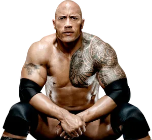 Muscular Manwith Tattoos PNG