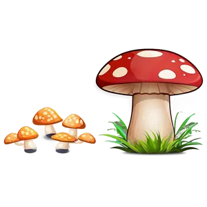 Mushroom Cartoon A PNG Image