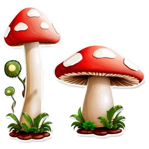 Mushroom World Cartoon Png 06272024 PNG Image